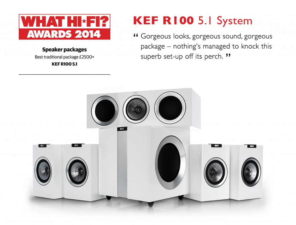 KEF r100_5.1_whathifi Monaco AV authorized KEFdirect from factory Los Angeles