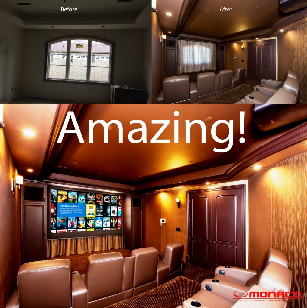 Home Theater Before and After